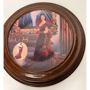 Gone With the Wind 'The Red Dress' Framed  Plate by Paul Jennis – bradford